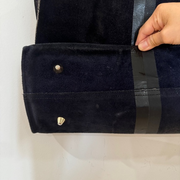 Clare V Navy and Black Satchel - Picture 14 of 16